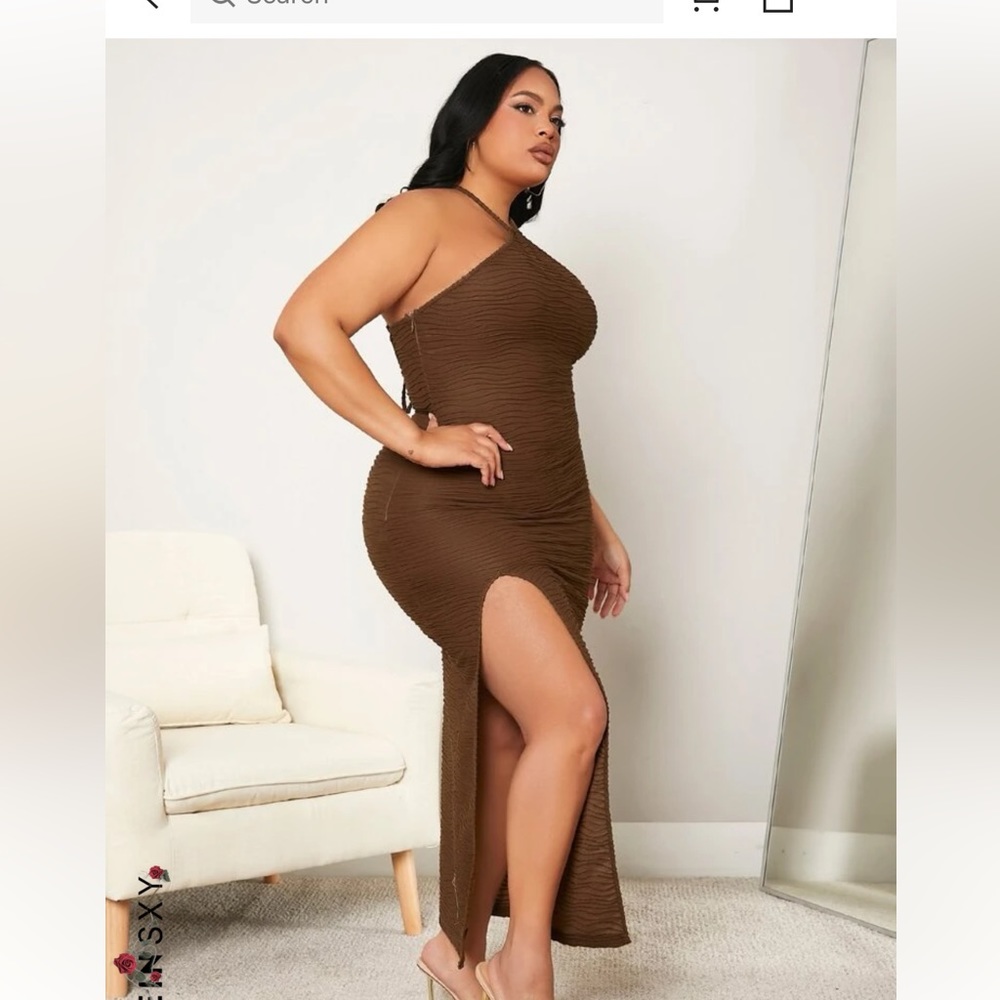 SHEIN brown dress